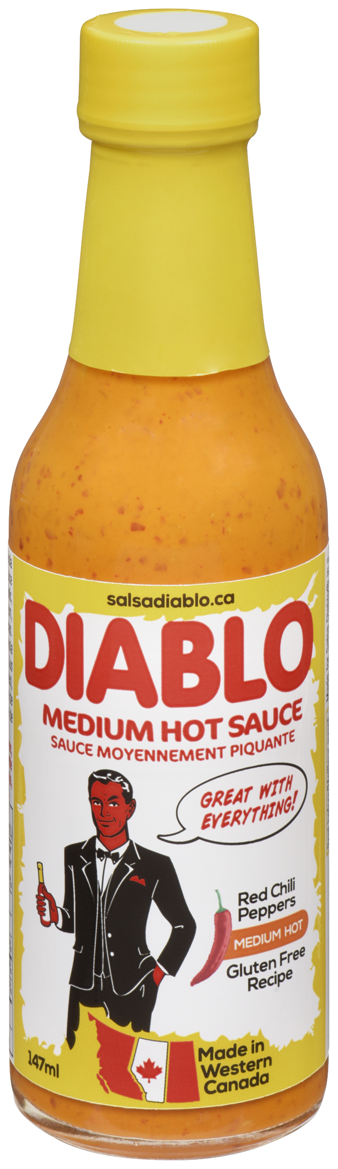 Diablo Medium Hot Sauce, 147 mL