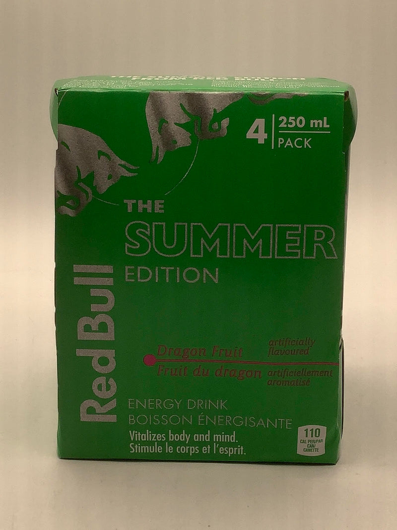 Red Bull The Summer Edition Dragon Fruit Energy Drink, 250 mL, 4 ct