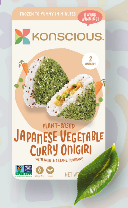 Konscious Plant Based Japanese Vegetable Curry Onigiri, 2 ct