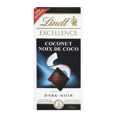 LINDT Coconut Dark Chocolate 100g