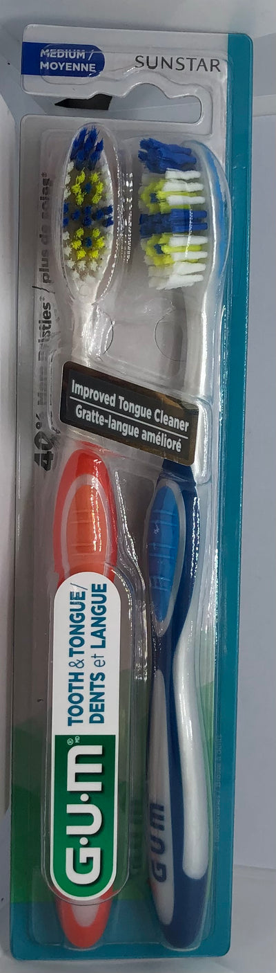 Sunstar Medium Tooth & Tongue, 2 ct