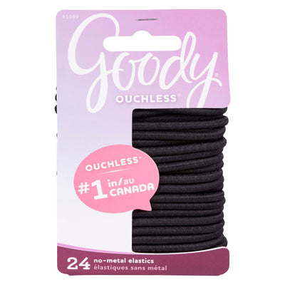GOODY Ouchless Black Hair Ties 24's