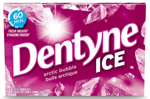 DENTYNE ICE ARCTIC BUBBLE 12 pcs