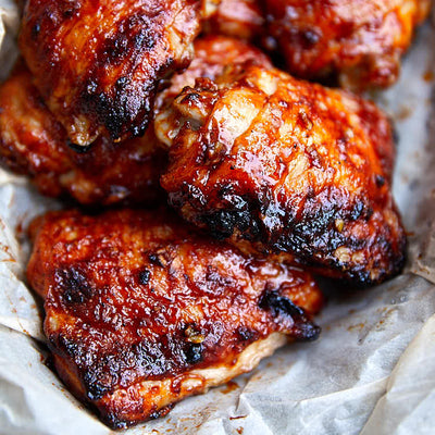 BBQ Chicken Thighs Boneless 1ea