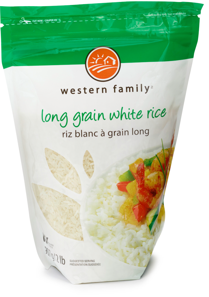 Western Family Long Grain White Rice, 907 g