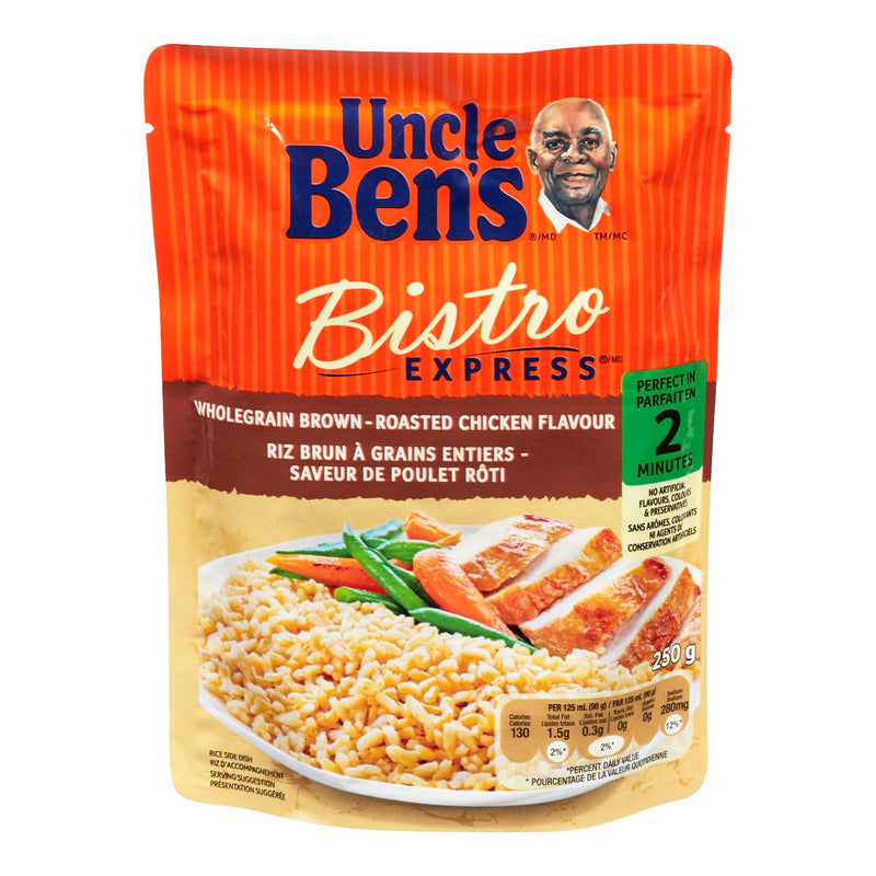 UNCLE BEN'S Wholegrain Brown-Roasted Chicken Flavour Rice 250g