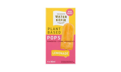 Squamish Water Kefir Company Plant Based Non Dairy Lemonade Frozen Pops, 80 mL, 4 ct