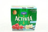 ACTIVIA Raspberry/ Vanilla Yogurt 8 x 100g