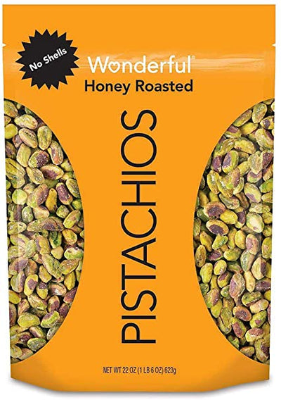 Wonderful Honey Roasted Pistachios, (no shell) 155g