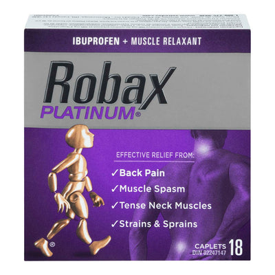 Robax Platinum Pain Reliever, 18 ct