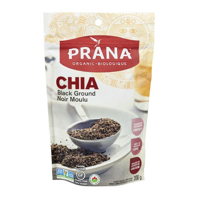 Prana Organic Chia Black Ground, 200 g