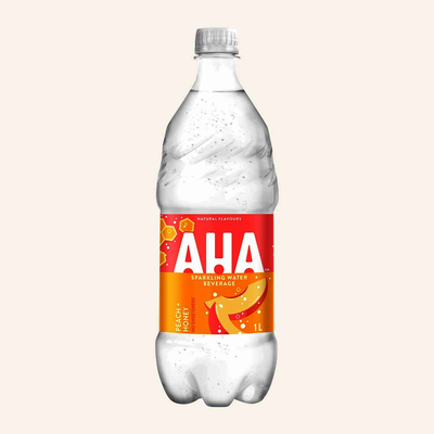 AHA Peach + Honey Sparkling Water 1L