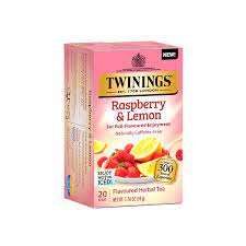 TWININGS RASPBERRY & LEMON TEA 20 ea