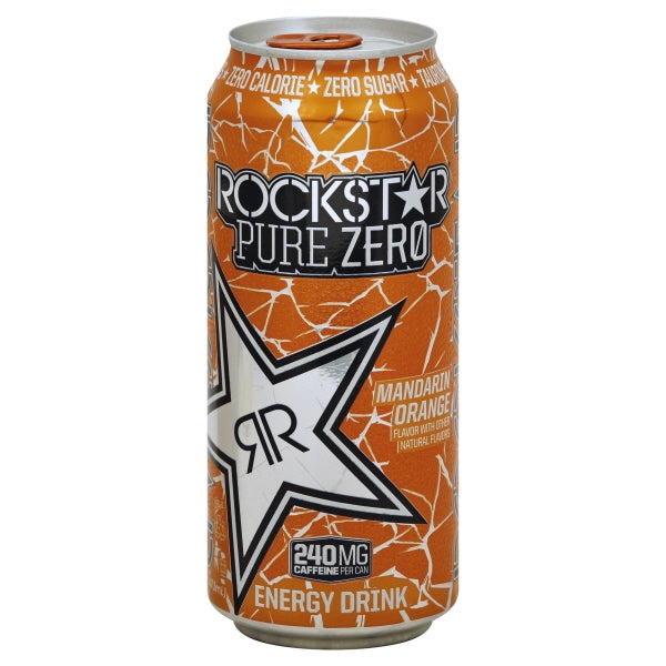ROCKSTAR Pure Zero Mandarin Orange Flavour Energy Drink 473ml