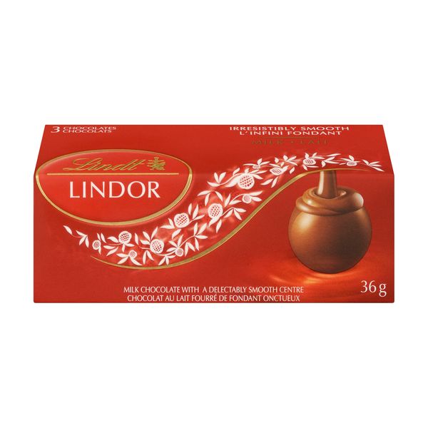 LINDT Milk Chocolate with a Smooth Centre 36g