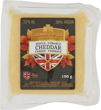 Coombe Castle Maple Cheddar Cheese, 190 g