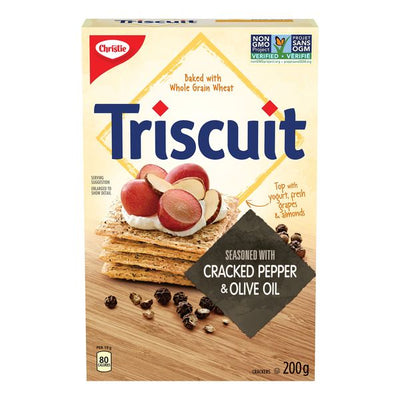 TRISCUIT Seasoned with Cracked Pepper & Olive Oil 200g