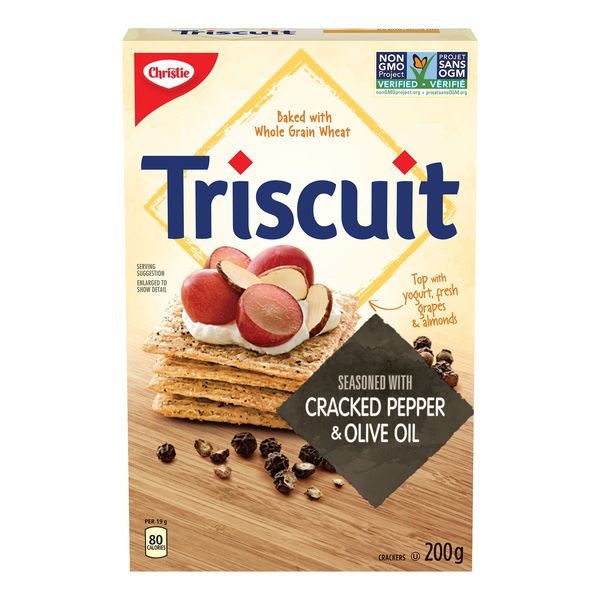 TRISCUIT Seasoned with Cracked Pepper & Olive Oil 200g