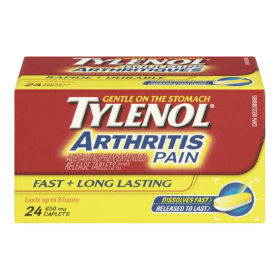 Tylenol Fast & Long Lasting Arthritis Pain Release Tablets, 24 ct