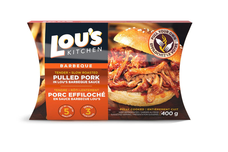 Lou's Kitchen Barbeque Pulled Pork, 400 g