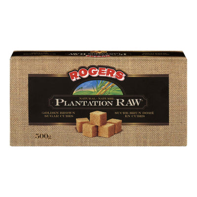 ROGERS Plantation Raw Brown Sugar Cubes 500g