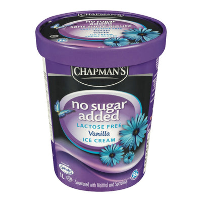 CHAPMAN'S No Sugar Added Lactose Free Vanilla Ice Cream 1L