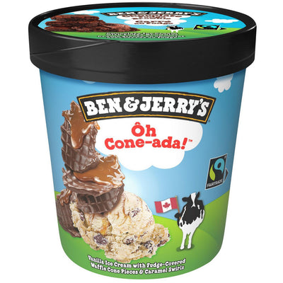 Ben & Jerry's Oh Cone-Ada Ice Cream, 473 mL