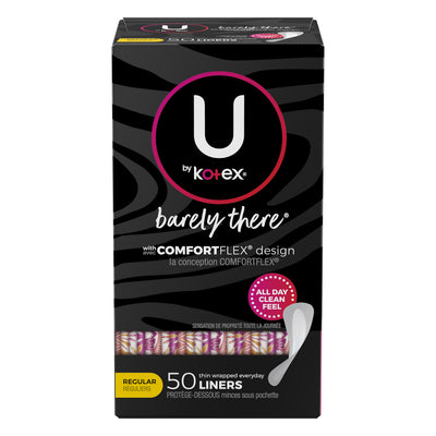 U by Kotex Thin Regular Liners, 50 liners