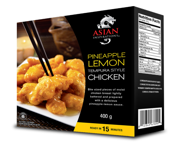 Asian Inspirations Pineapple Lemon Tempura Style Chicken, 400 g