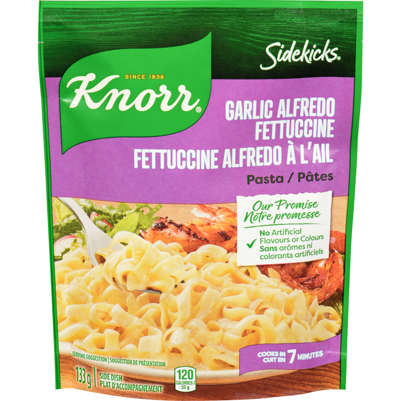 Knorr Garlic Alfredo Fettuccine Pasta, 133 g