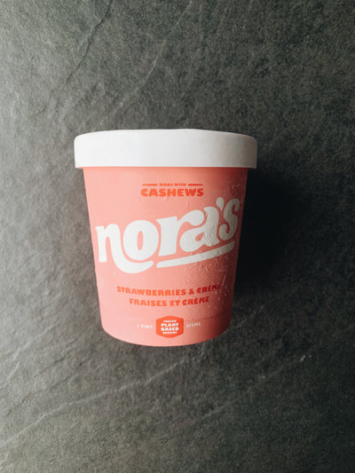 Nora's Dairy Free Strawberries And Creme Frozen Dessert, 1 pint