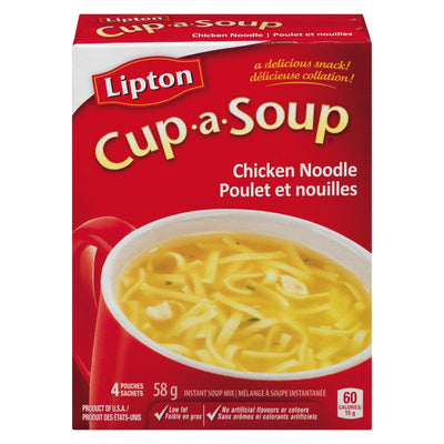 LIPTON Cup A Soup Chicken Noodle Instant Soup Mix 58g
