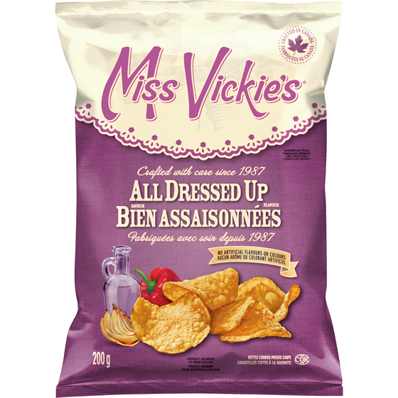 Miss Vickie's All Dressed Up Potato Chips, 200 g