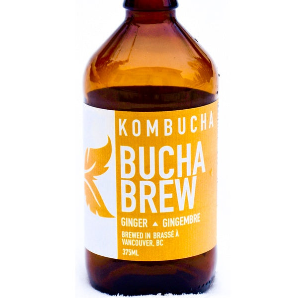 Bucha Brew Ginger Kombucha, 375 mL