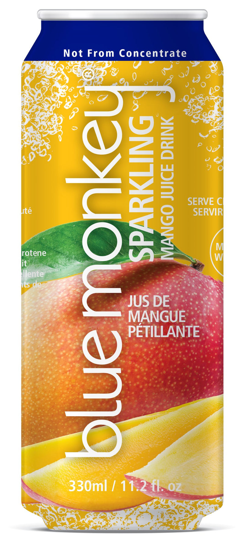 BLUE MONKEY Sparkling Mango Juice Drink 330ml