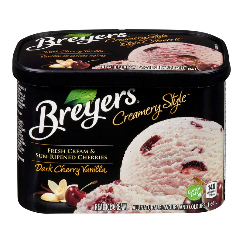 BREYERS Dark Cherry Vanilla Ice Cream, 1.66L