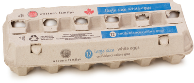 Western Family Large Size Eggs, 12 ct