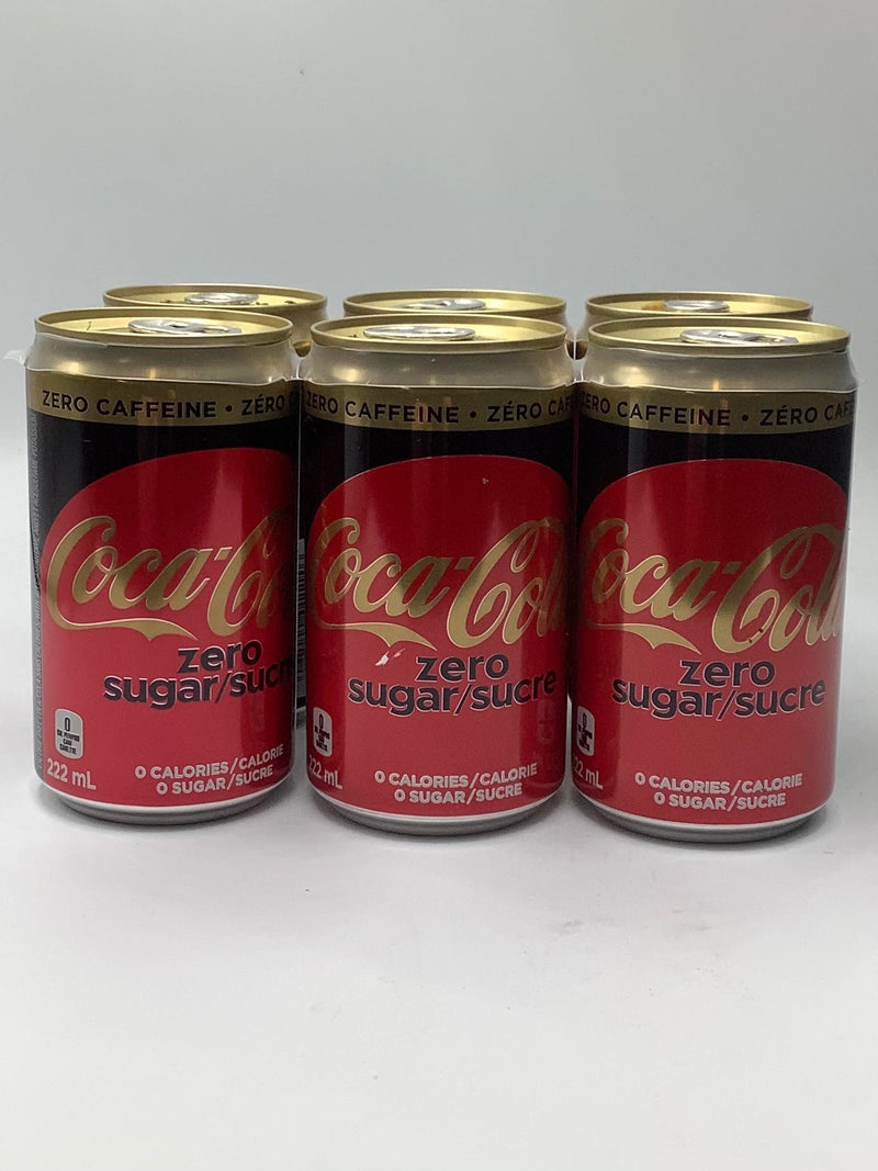 COKE Zero Caffeine 222ml 6 Pack