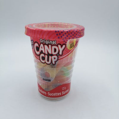 Candy Cup Sour Suckers, 125 g
