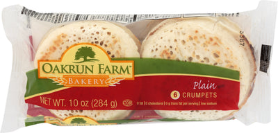 OAKRUN FARM BAKERY Plain Crumpets 283g