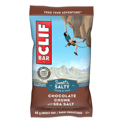 Clif Sweet & Salty Chocolate Chunk with Sea Salt Energy Bar, 68 g