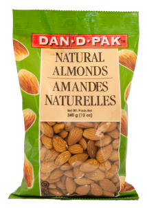DAN D PAK Natural Almonds 340g