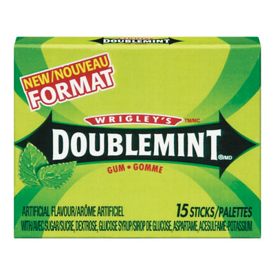 WRIGLEY'S Doublemint Gum 15 Pieces