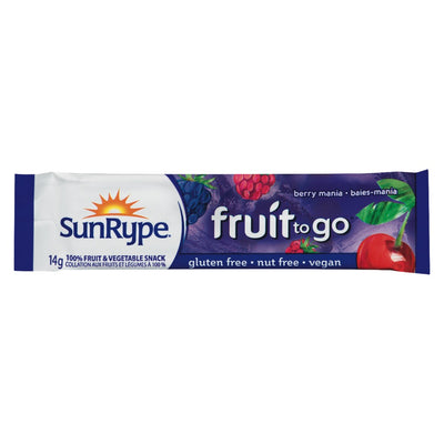 SUNRYPE Fruit to Go Berry Mania 100% Fruit & Vegetable Snack 14g