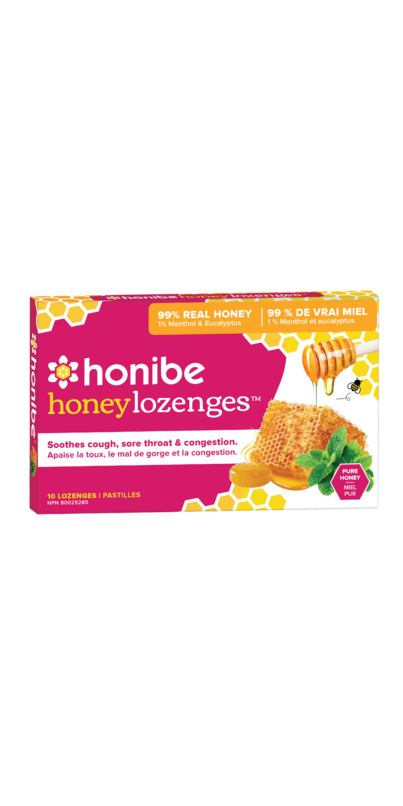 Honibe Pure Honey Lozenges, 10 ct