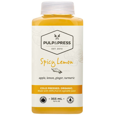 Pulp & Press Organic Spicy Lemon Cold Pressed Juice Blend, 355 mL