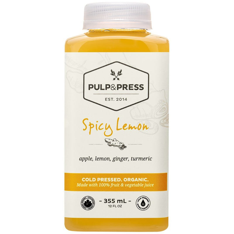 Pulp & Press Organic Spicy Lemon Cold Pressed Juice Blend, 355 mL