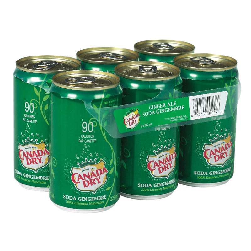 CANADA DRY Ginger Ale Soda 6 Pack