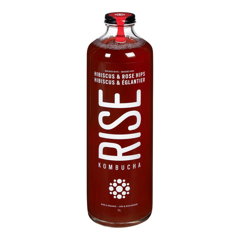 Rise Hibiscus & Rose Hips Kombucha, 1 l