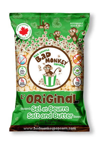 Bad Monkey Original Popcorn, 300 g